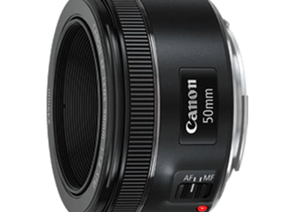 Canon EF 50mm f/1.8 STM – Standard Prime Lens — angled view