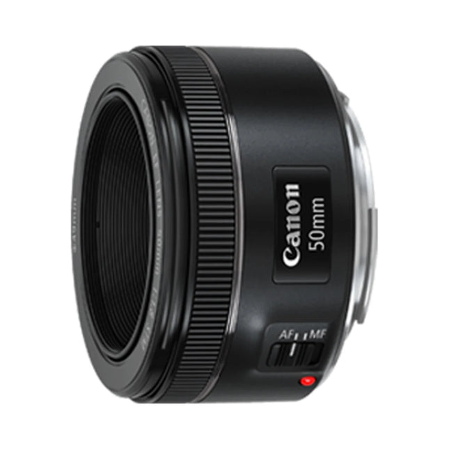 Canon EF 50mm f/1.8 STM – Standard Prime Lens — angled view