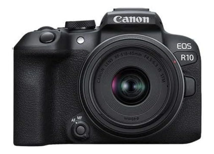 Canon EOS R10 mirrorless camera, front view