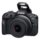 Canon EOS R100 mirrorless camera, front view