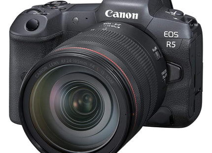 Canon EOS R5 mirrorless camera, front view