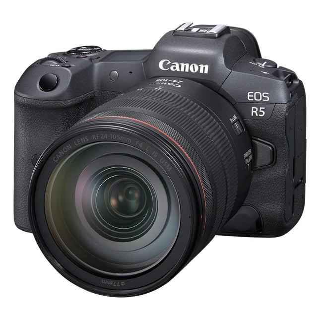 Canon EOS R5 mirrorless camera, front view