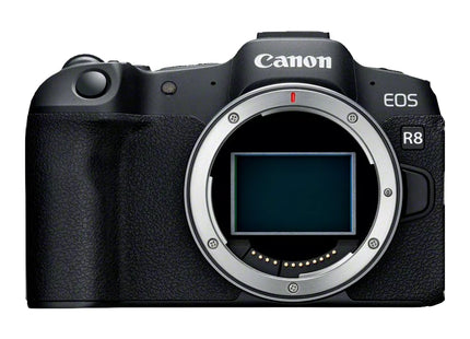 Canon EOS R8 mirrorless camera, front view