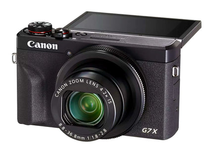 Canon PowerShot G7 X Mark III, black, side view