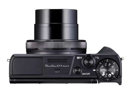 Canon PowerShot G7 X Mark III, black, top view