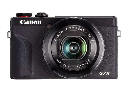 Canon PowerShot G7 X Mark III, black, front view