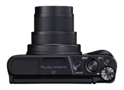 Canon PowerShot SX740 HS, black, top view