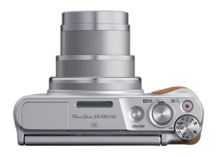 Canon PowerShot SX740 HS, silver, top view