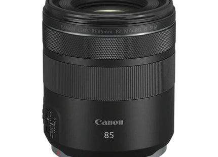Canon RF 85mm f/2 Macro IS STM – Portrait Lens — front view
