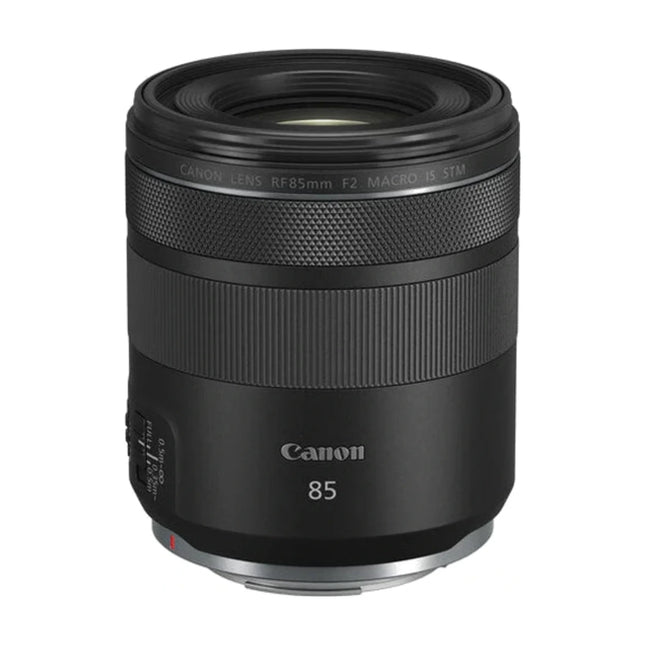 Canon RF 85mm f/2 Macro IS STM – Portrait Lens — front view