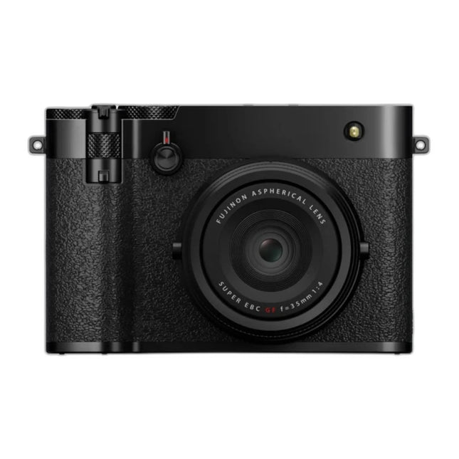 Fujifilm GFX100RF camera, front view