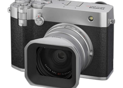 Fujifilm GFX100RF camera, front detail