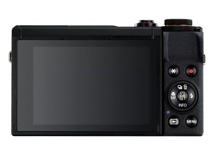 Canon PowerShot G7 X Mark III black rear LCD view