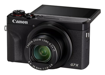Canon PowerShot G7 X Mark III black with flip screen
