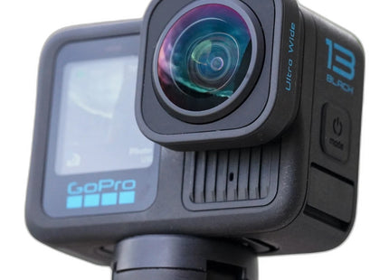 GoPro HERO13 Black action camera, lens detail