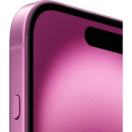 Apple iPhone 16, pink, close-up side/edge view