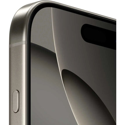 Apple iPhone 16 Pro Max, natural titanium, side edge close-up