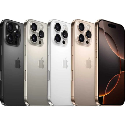 Apple iPhone 16 Pro, multiple colors, all color variants lineup