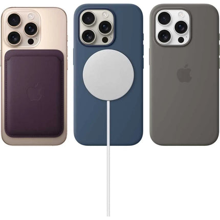 Apple iPhone 16 Pro, accessories: cases and MagSafe charger display