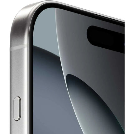 Apple iPhone 16 Pro, white titanium, side edge close-up