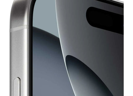 Apple iPhone 16 Pro, white titanium, close-up side/edge view