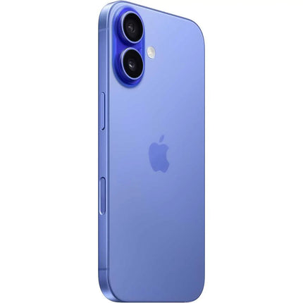 Apple iPhone 16, ultramarine (blue-violet), back view