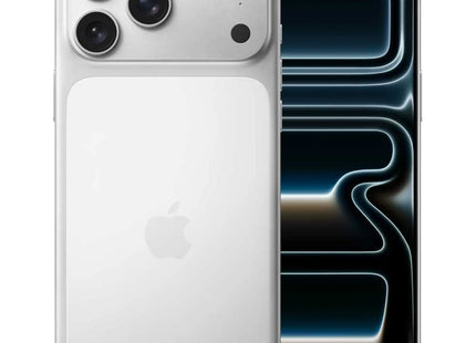 Apple iPhone 17 Pro, silver, rear and front view pair