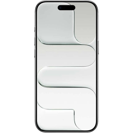 Apple iPhone Air, cloud white, rear close-up showing single camera and abstract design