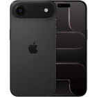 Apple iPhone Air, space black, rear and front angled view