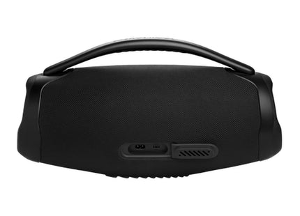 JBL Boombox 3 portable speaker, rear angled view