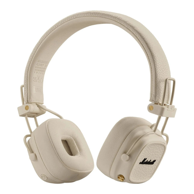 Marshall Major V Wireless On-Ear Headphones in Beige