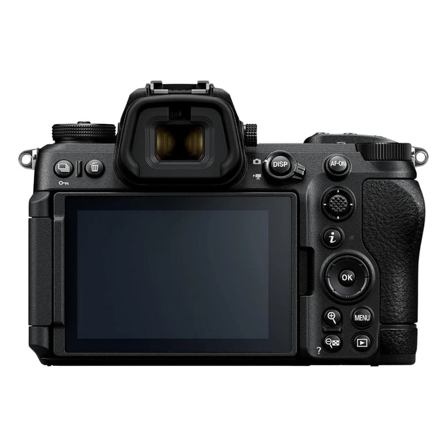 Nikon Z6 III mirrorless camera body, three-quarter view