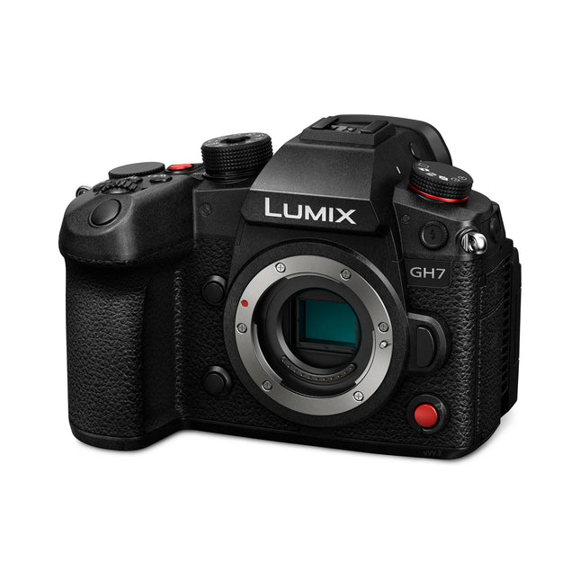 Panasonic Lumix GH7 – 25MP Micro Four Thirds Mirrorless Camera — angled view