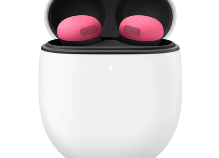 Google Pixel Buds Pro 2, Peony, case open with earbuds
