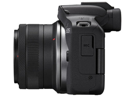 Canon EOS R50 – Mirrorless Camera with 18-45mm Lens — side view