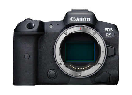 Canon EOS R5 with RF 24-105mm F4L IS USM Lens — front view