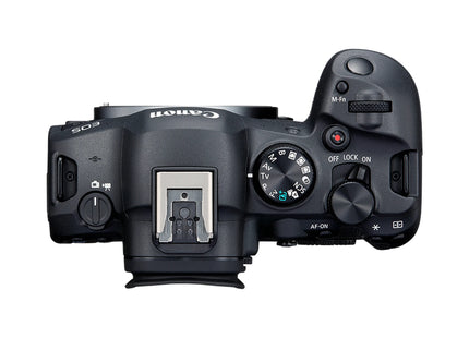 Canon EOS R6 Mark II with RF 24-105mm F4-7.1 IS STM Lens — top view
