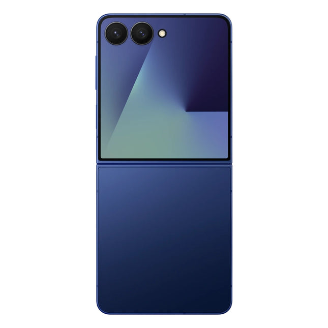 Samsung Galaxy Z Flip7 Blue Shadow, rear view