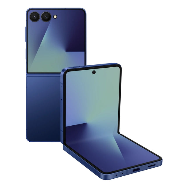 Samsung Galaxy Z Flip7 Blue Shadow view