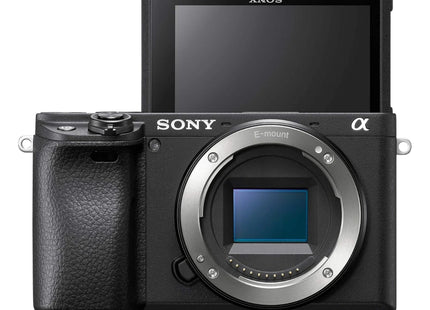 Sony Alpha 6400 camera body, front view