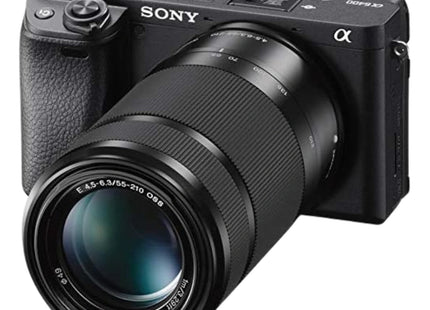 Sony Alpha 6400 camera with 55-210mm zoom lens