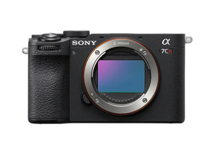 Sony Alpha a7CR – Compact Full-Frame Mirrorless Camera (Body Only) in Black — front view