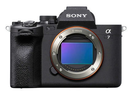 Sony Alpha a7 IV mirrorless camera body, front view