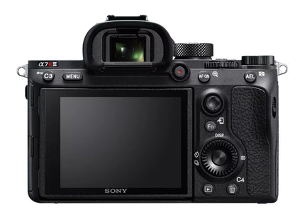 Sony Alpha 7R III camera, rear screen view
