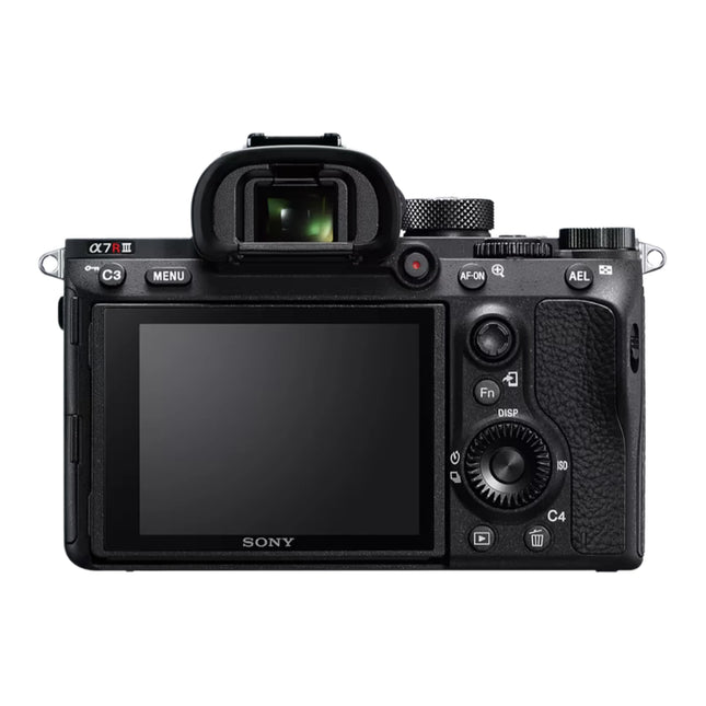 Sony Alpha 7R III camera, rear screen view