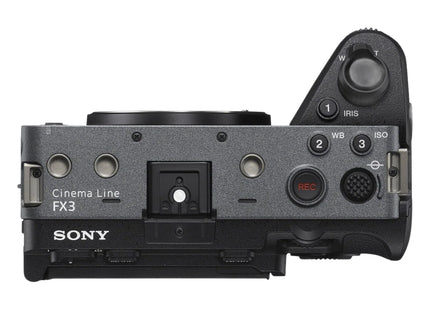 Sony FX3 – Full-Frame Cinema Line Camera (Body Only) — top view
