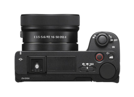 Sony ZV-E10 II – APS-C Vlog Camera with 16-50mm Lens — top view