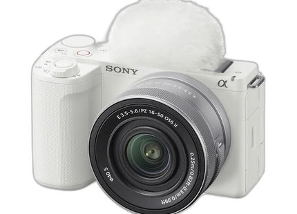 Sony ZV-E10 II – APS-C Vlog Camera with 16-50mm Lens in White — front view