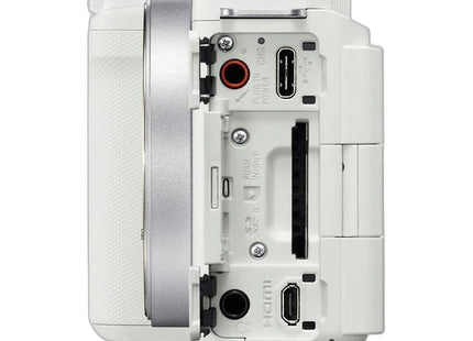 Sony ZV-E10 II – APS-C Vlog Camera with 16-50mm Lens in White — side view