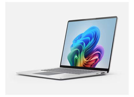 Microsoft Surface Laptop 7th Edition, Platinum, closed lid angled view